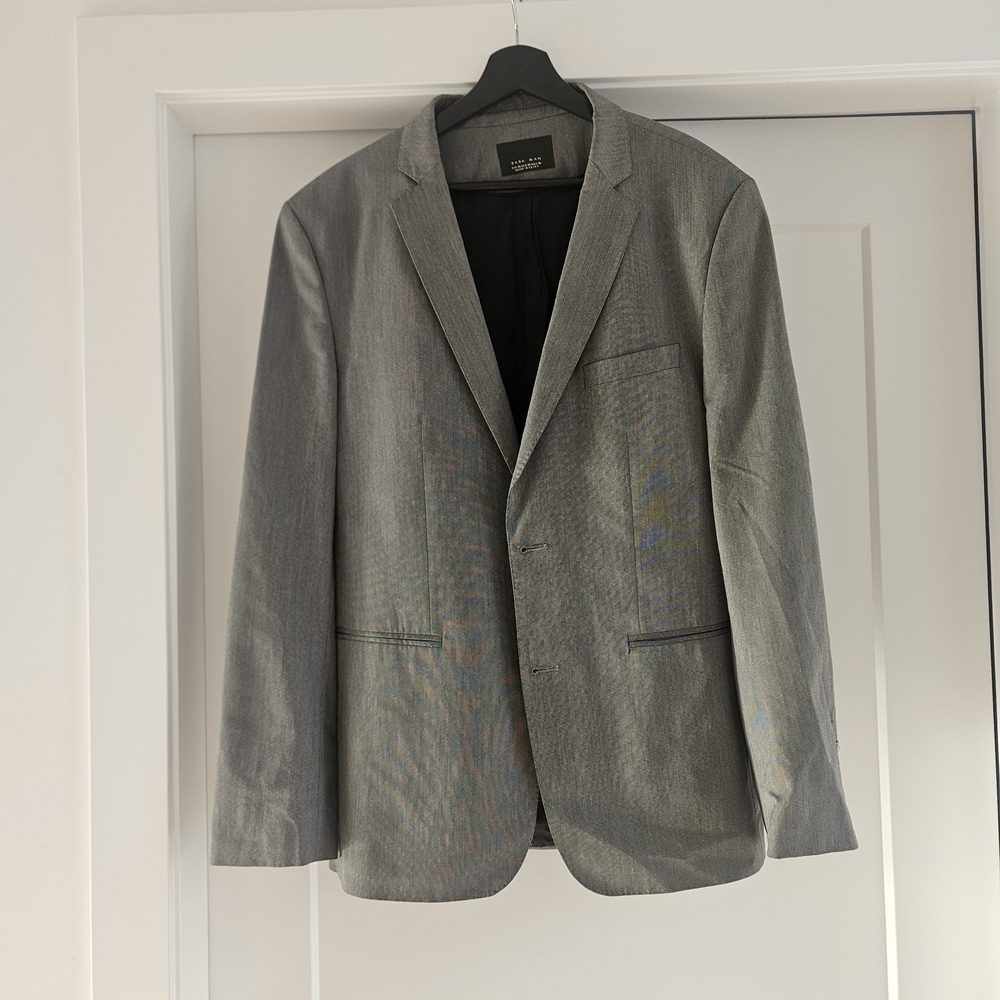 Zara Elegant Charcoal Blazer